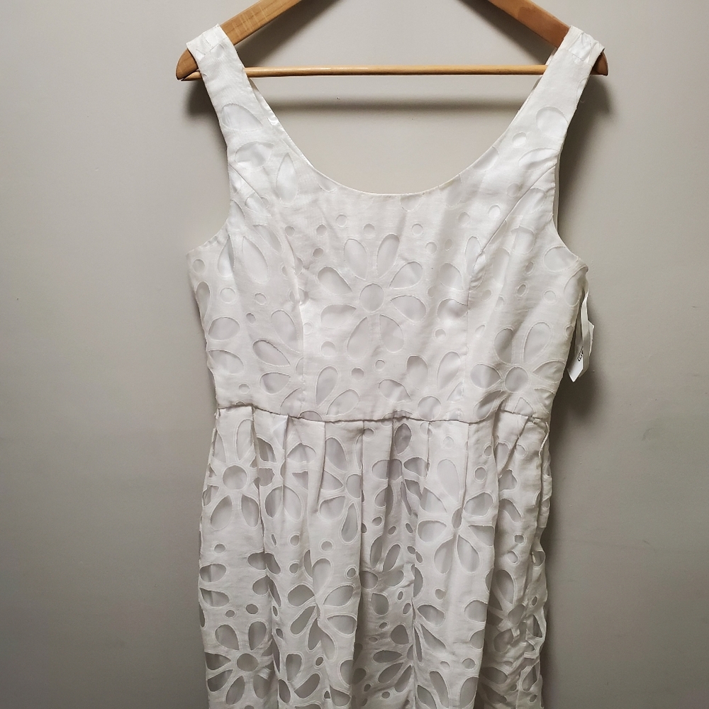 Heidi Weisel | Floral Overlay | Pleated Dress